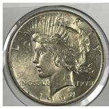 1927 Peace Silver $1 Uncirculated UNC
