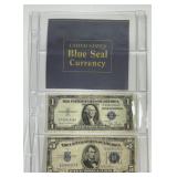 1935-D $1 & 1934-C $5 Silver Certificate Pair