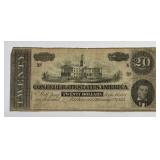 1864 $20 Confederate Note