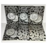 Lot of 6 New HE Harris Coin Folders 5c to 25c