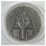 CHAD: 2017 1000 Francs Ramesses II 2 oz Silver