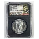 2014-D Silver Kennedy Half High Relief NGC SP70