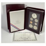 1992 Prestige Proof Set w/Silver Baseball $1