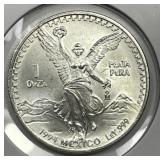 MEXICO: 1994 Silver Libertad 1 Oz .999 BU