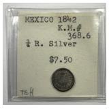 MEXICO: 1842 Silver 1/4 Reale
