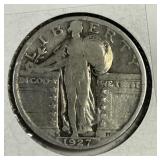 1927-S Standing Liberty Silver Quarter Key Date G