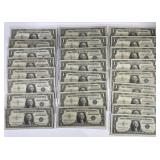 Lot of 25 Circulated $1 Silver Certificates