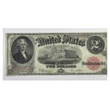 1917 $2 Legal Tender US Note Fr#60 Very Fine VF