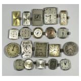 Lot of 20 Small Size Wrist Watch Movements