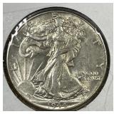 1944 Walking Liberty Half About Uncirculated CH AU