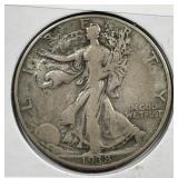 1938-D Walking Liberty Silver Half Key Fine F