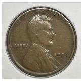 1924-D Lincoln Wheat Cent Key Date Fine F