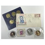 Exonumia Lot For The Abraham Lincoln Collector