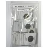 Bag of 40 Washington Statehood Proof Quarters