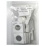 Bag of 40 Washington National Park Proof Quarters