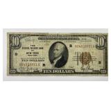 1929 $10 Federal Reserve Bank Note B New York Fine