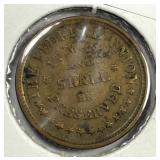 (1863) Civil War Token Federal Union/Army & Navy