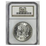 1886 Morgan Silver $1 Gem BU NGC MS65