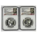 2020 P & D Kennedy Half Pair NGC MS67