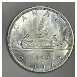 CANADA: 1966 Silver Dollar Voyageur BU