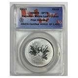CANADA: 2011 Silver $10 Maple Leaf Forever ANACS