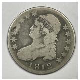 1812 Capped Bust Silver Half About Good AG