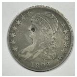 1808 Capped Bust Silver Half VG details