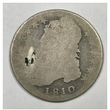 1810 Capped Bust Silver Half AG details