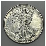 1944-D Walking Liberty Silver Half AU