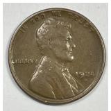 1924-D Lincoln Wheat Cent Semi Key Very Good VG