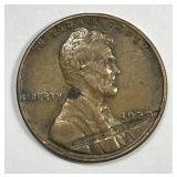 1939 Lincoln Wheat Cent Lamination Error