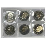 Proof Eisenhower Dollar IKE $1 Lot 1973-1978