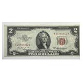 1953-A $2 Red Seal US Note AA Block Crisp Unc