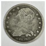 1836 Capped Bust Silver Quarter AG