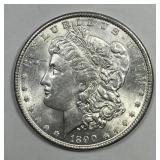 1890 Morgan Silver $1 About Uncirculated AU+