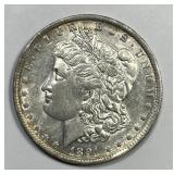 1891-O Morgan Silver $1 About Uncirculated AU