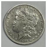 1891-O Morgan Silver $1 Very Fine VF