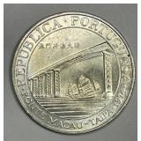 MACAU: 1974 Silver 20 Patacas BU