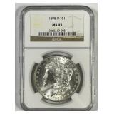 1898-O Morgan Silver $1 Gem BU NGC MS65