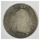 1803 Draped Bust Silver Half AG details