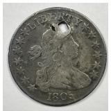 1805 Draped Bust Silver Half Fine F details