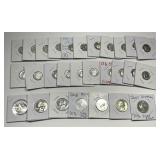 $3.85 Face Value 90% Silver Proof Dimes & Quarters