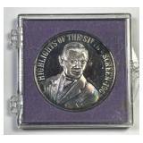 1968 Silver Mardi Gras Doubloon Clark Gable