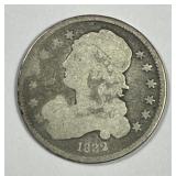 1832 Capped Bust Silver Quarter About Good AG