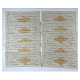 10 Bank Checks Newton Centre Trust Massachusetts