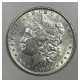1882 Morgan Silver $1 About Uncirculated AU+