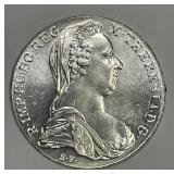 1780 Maria Theresa Silver Thaler Restrike