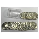 1970-D Kennedy Silver Half Roll 20 Coins UNC BU