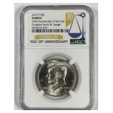 2017 Kennedy 50c ANA Congrats D. Lange NGC SAMPLE