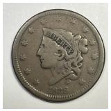 1838 Coronet Head Large Cent Very Good VG